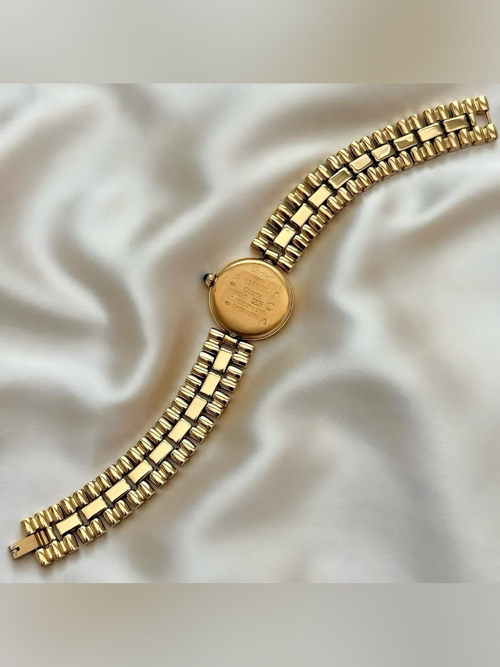 AUTHENTIC VINTAGE CARTIER GOLD WATCH - WITH BOX - Picture 6 of 7